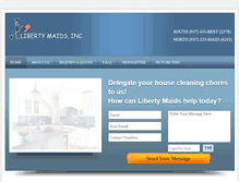 Tablet Screenshot of libertymaidsinc.com